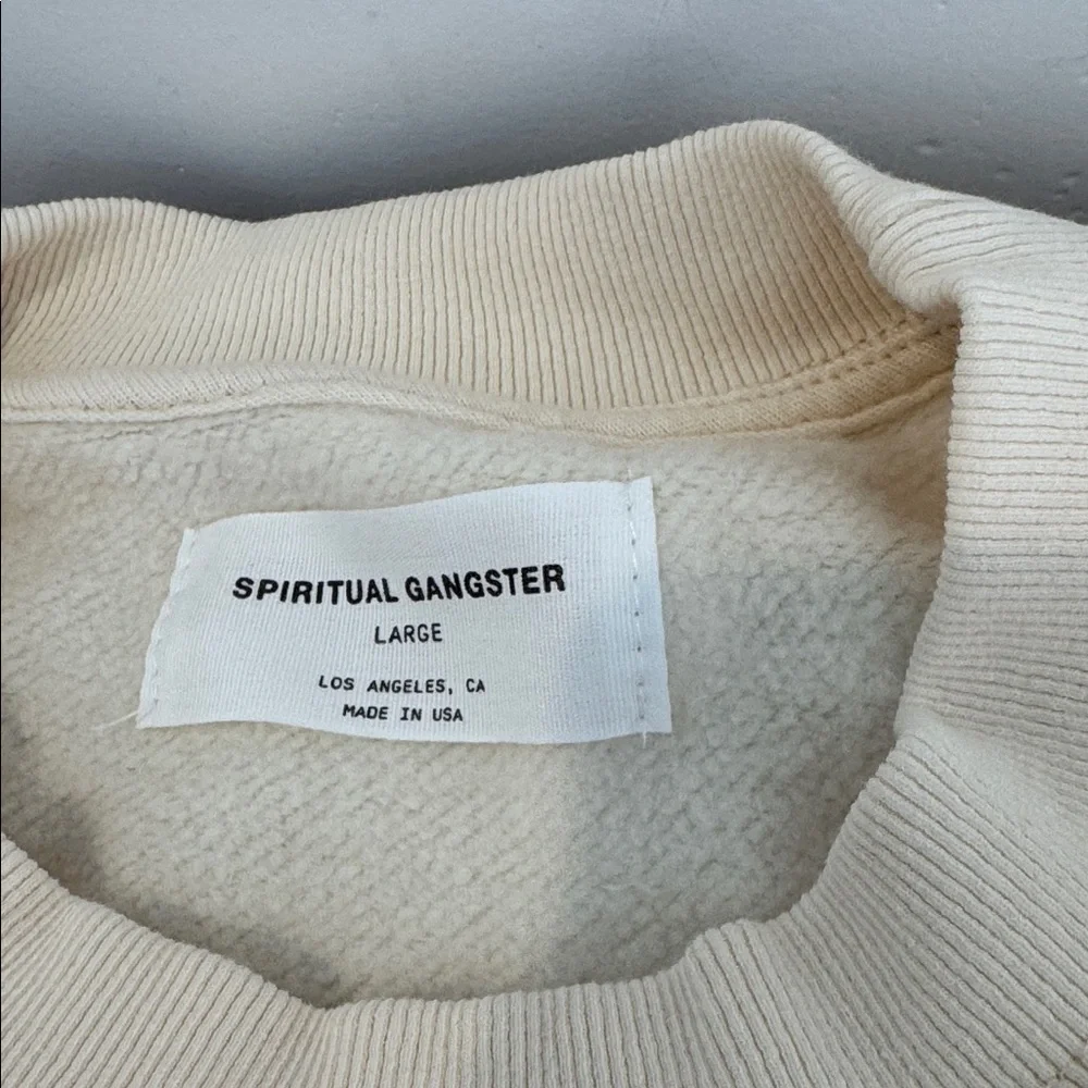 ❤️Spiritual Gangster Lovers Boyfriend Cotton Graphic Sweatshirt. Ladies L - Picture 9 of 14